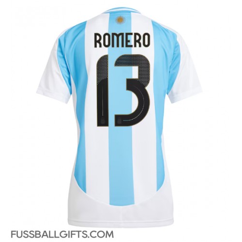 Argentinien Cristian Romero #13 Fußballbekleidung Heimtrikot Damen Copa America 2024 Kurzarm